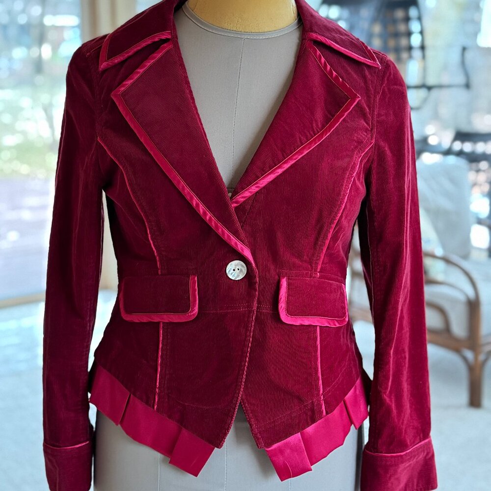 WHBM Jacket with Satin Trim